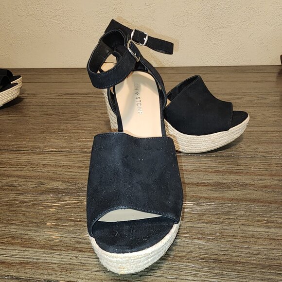 SUN STONE FEY ESPADRILLE DRESS SANDALS NWOT BLACK 9.5M - Picture 10 of 10